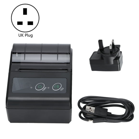 ZOUSSIQI Thermal Printer 1500mAh Large Capacity 50 to 80mm/s Portable Wireless Ticket Machine EL225#69008