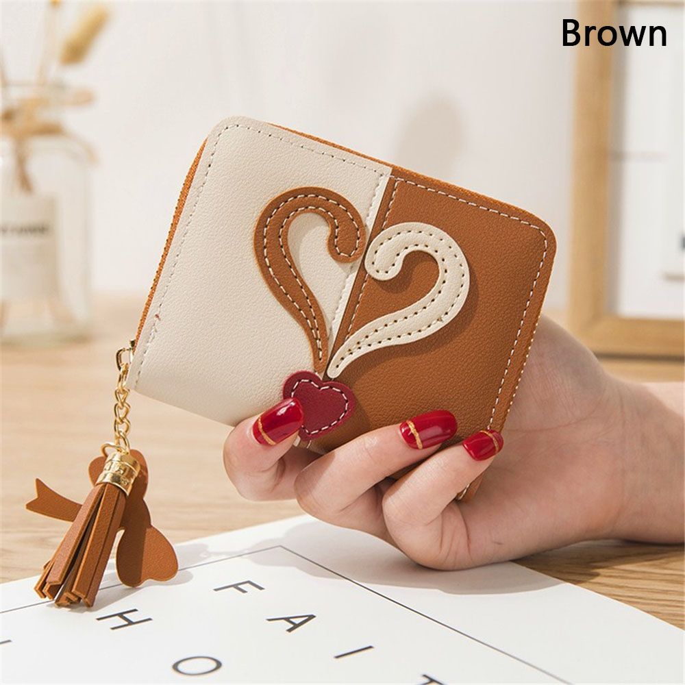 Women Ladies Small Folding Clutch Short Wallet Money Bag Zipper Purse