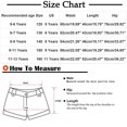thumbnail image 3 of Girls Shorts Elastic Waist Wide Leg Knee Length Shorts for Kids, 3 of 6