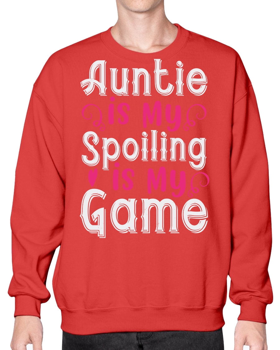 auntie is my name spoiling is my game - Auntie- Sweatshirt - Crew -  Walmart.com