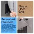 thumbnail image 4 of GORILLA GRIP Dog Crate Cover, Fits 36" Indoor Kennel Cage, Breathable Mesh Windows, Gray, 4 of 10