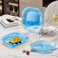thumbnail image 4 of DPTALR 1 PCS Plastic Serving Trays With Base For Party Dinner Plates Dishwasher Plastic Plates Reusable Lightweight Plates For Kitchen Or Camping, 4 of 6
