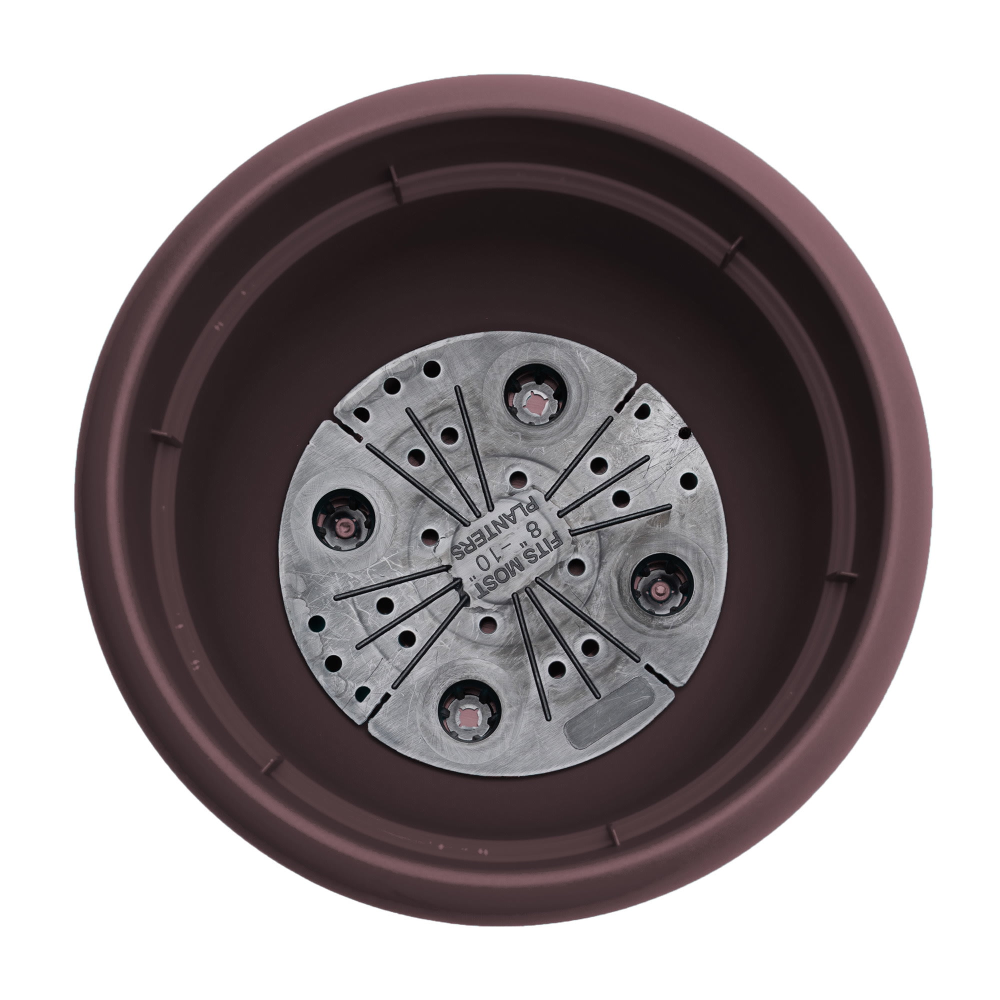 Bloem Ariana Pot Planter: 12" - Merlot - Durable Resin Pot, For Indoor and Outdoor Use, Gardening, Self Watering Disk Included, 3 Gallon Capacity