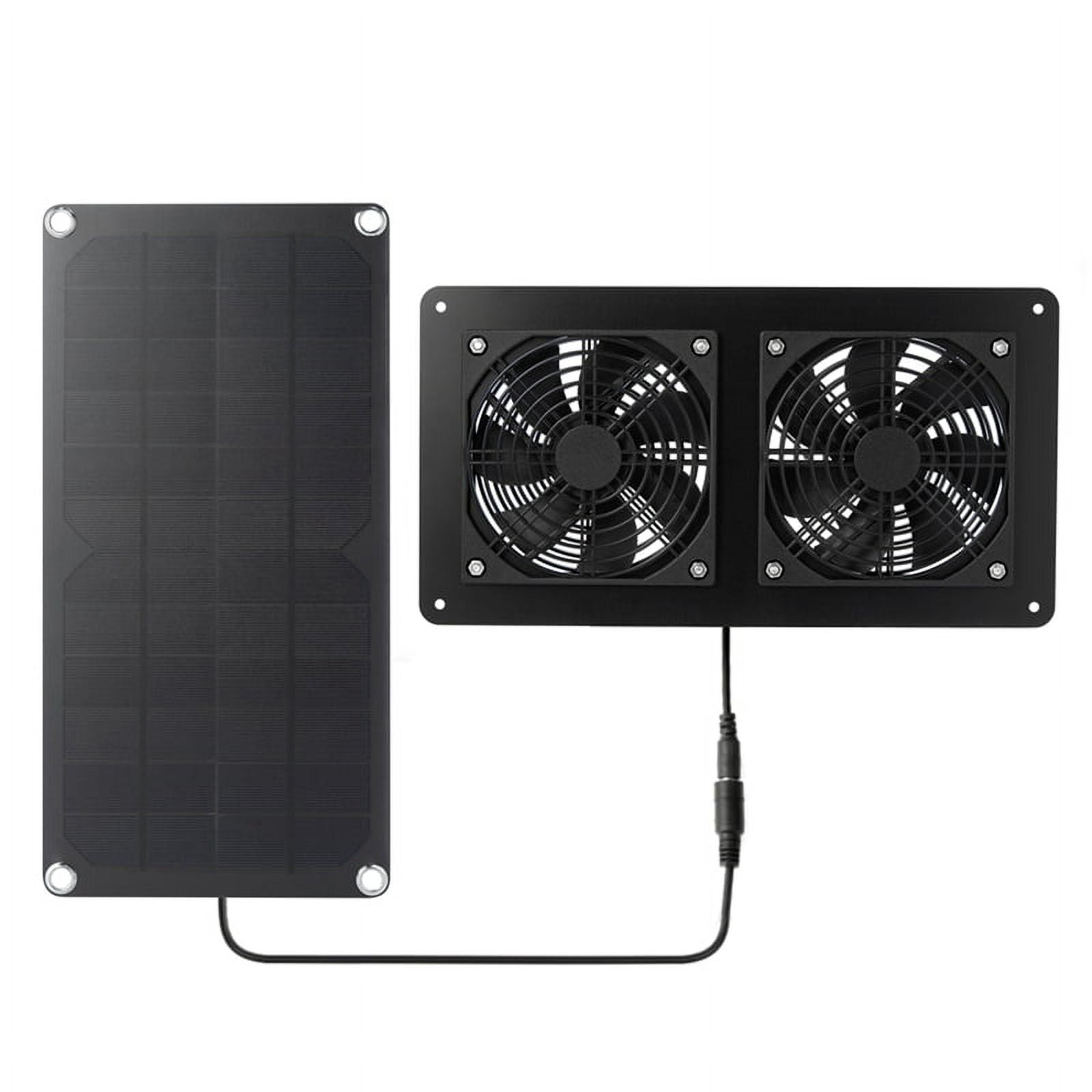 10W Solar Panel Powered Fan Ventilator 3W Exhaust Fan Ventilation Equipment for Greenhouse House Chicken House