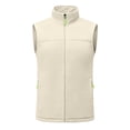 thumbnail image 4 of Zynoxe Womens Polar Fleece Vest Solid Color Lightweight Stand Collar Zip Up Sleeveless Outerwear Vest Lounge Comfy Plus Size Vest with Zipper Pockets, 4 of 5