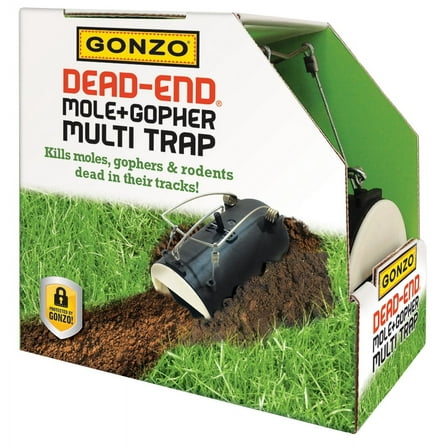 Gonzo Dead-End Mole and Gopher Rodent Trap