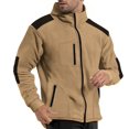 thumbnail image 1 of pstuiky Camisas casuales de manga larga para hombre, Camisa informal de manga larga con cuello alto y cremallera en la muñeca para hombre top de hombre xl, 1 of 8