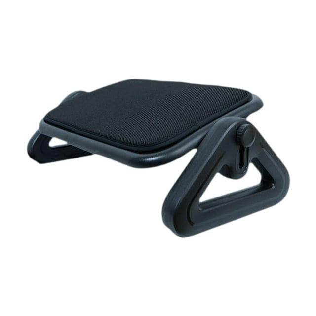 HILABEE Repose-Pieds sous le Bureau Portable à Six Hauteurs Réglables pour Travail Jeu Ordinateur Noir