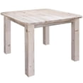 thumbnail image 2 of Homestead Collection Square 4 Post Dining Table, Clear Lacquer Finish, 2 of 6