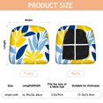 thumbnail image 3 of Yellow Blue Pioneer Flower Seat Covers for Dining Room Chairs Set Of 4,Stretch Printed Washable Chair Seat Cover with Elastic Ties and Button,Removable Waterproof Couch Cushion Covers, 3 of 6