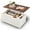 White, variant on SinCiDo Farmhouse Coffee Table with Storage for Living Room, Lift Top Coffee Table w/Sliding Groove Barn Door