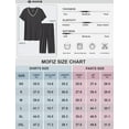 thumbnail image 3 of MoFiz Women's Solid Bamboo Pajamas Set Short Sleeve V-Neck Top and Capri Pants with Pockets Loungewear 2-Piece for Women, 3 of 7