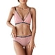 thumbnail image 1 of Gibobby Conjuntos de bragas con sujetador Lindo conjunto de lencería de dos piezas para mujer Sujetador inalámbrico sin y tanga Conjunto de ropa interior(RD1, Talla única), 1 of 4