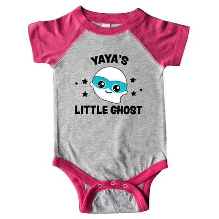 

Inktastic Cute Yaya s Little Ghost with Stars Gift Baby Boy or Baby Girl Bodysuit