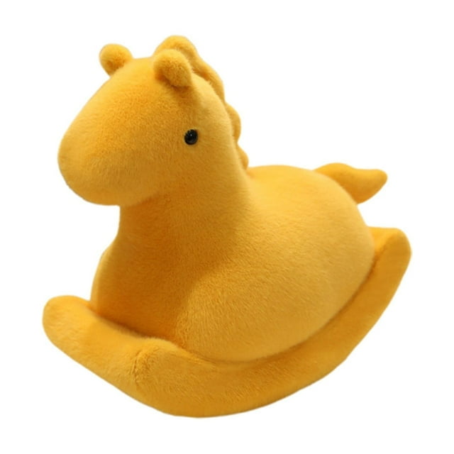 Peluche caballito balancín, cojín, compañero de sueño suave para el hogar, cama, sofá, salón, dormitorio, coche