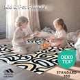 thumbnail image 4 of ODIKA 6'x9' Machine Washable Non-Slip Area Rug, Black and Abstract Art High Traffic Rug, Black, 304429, 4 of 5
