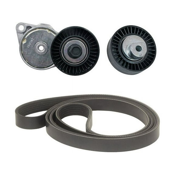 Serpentine Belt Drive Component Kit - Compatible with 2001 - 2006 BMW X5 3.0L 6-Cylinder GAS 2002 2003 2004 2005