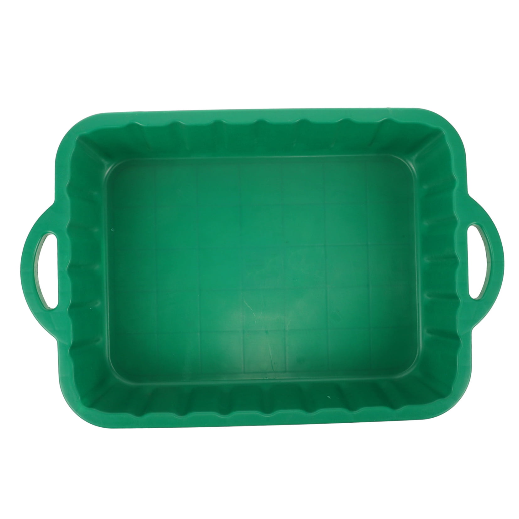 ELAYARD Large Capacity Green Plastic Oil Drain Pan, Leakproof and Lightweight with Easy Pouring Spout for Car Maintenance