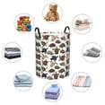 thumbnail image 4 of Balery Various Turtle Cesta de ropa redonda con asas, impermeable, independiente, para ropa, juguetes, dormitorio y familia-Medium, 4 of 6