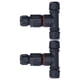 thumbnail image 4 of Conector en forma de T para exteriores, 2 piezas, conector de unión de canal de 3 vías, luces, conector de cable impermeable, diseño de última generación, 4 of 9