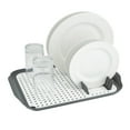 thumbnail image 6 of Kitchen Details 2 Tone Self Draining Dish Rack 16" L, Gray, 6 of 6