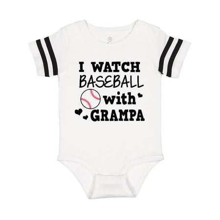 

Inktastic I Watch Baseball with My Grampa Gift Baby Boy or Baby Girl Bodysuit