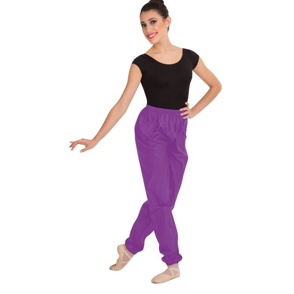Body Wrappers Pantalons Ripstop pour Danse, Randonnée, Entraînements et Plus - Pantalons d'Échauffement Unisexes pour Garçons et Filles - Style 071 (8-10, Prune)