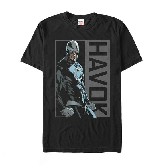 Men's Marvel X-Men Havok Portrait Graphic Tee Black Large