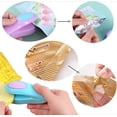 thumbnail image 5 of 2-Pack Mini Handheld Heat Sealer (Blue & Yellow) - Magnetic Food Bag Sealer for Snacks, Chips & Leftovers, Battery Powered for Freshness, 5 of 8