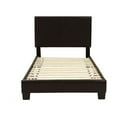 thumbnail image 5 of Poundex Furniture Twin Faux Leather Bed Frame with 12 Slats in Brown, 5 of 5