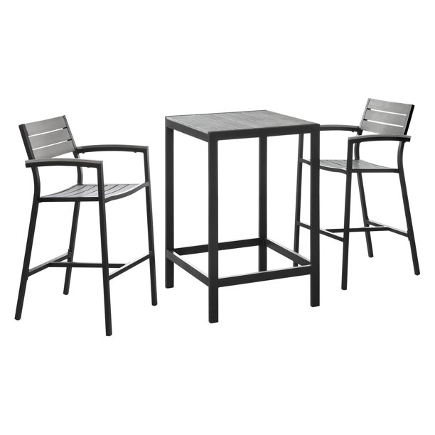 Modway Maine 3 Piece Patio Dining Set