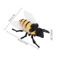 thumbnail image 3 of CIMAXIC Jouet d'Anniversaire à Remonter Bumble Bee Figurine Réaliste pour Enfants Jouet Animal de Marche pour Fêtes d'Anniversaire Récompenses de Classe, 3.35"X2.76"X1.38 Pouces, 3 of 4