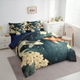 thumbnail image 3 of Feelyou Japanese Fish Child Bedding Comforter Set 7-Piece, Tokyo Cherry Blossoms King Bedding Sets, Cartoon Animal Reversible Bed Sheets, Luxury Bedroom Decor, 3 of 7