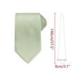 thumbnail image 2 of Corbatas de hombre INSPIRE CHIC para el Día del Padre, de color sólido, clásicas y texturizadas, para bodas formales, talla única, verde pastel, 2 of 4