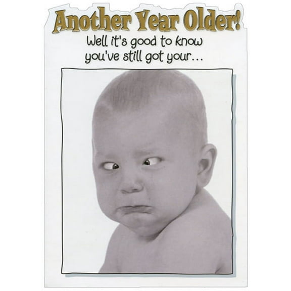 Designer Greetings Cross Eyed Baby Funny Birthday Card