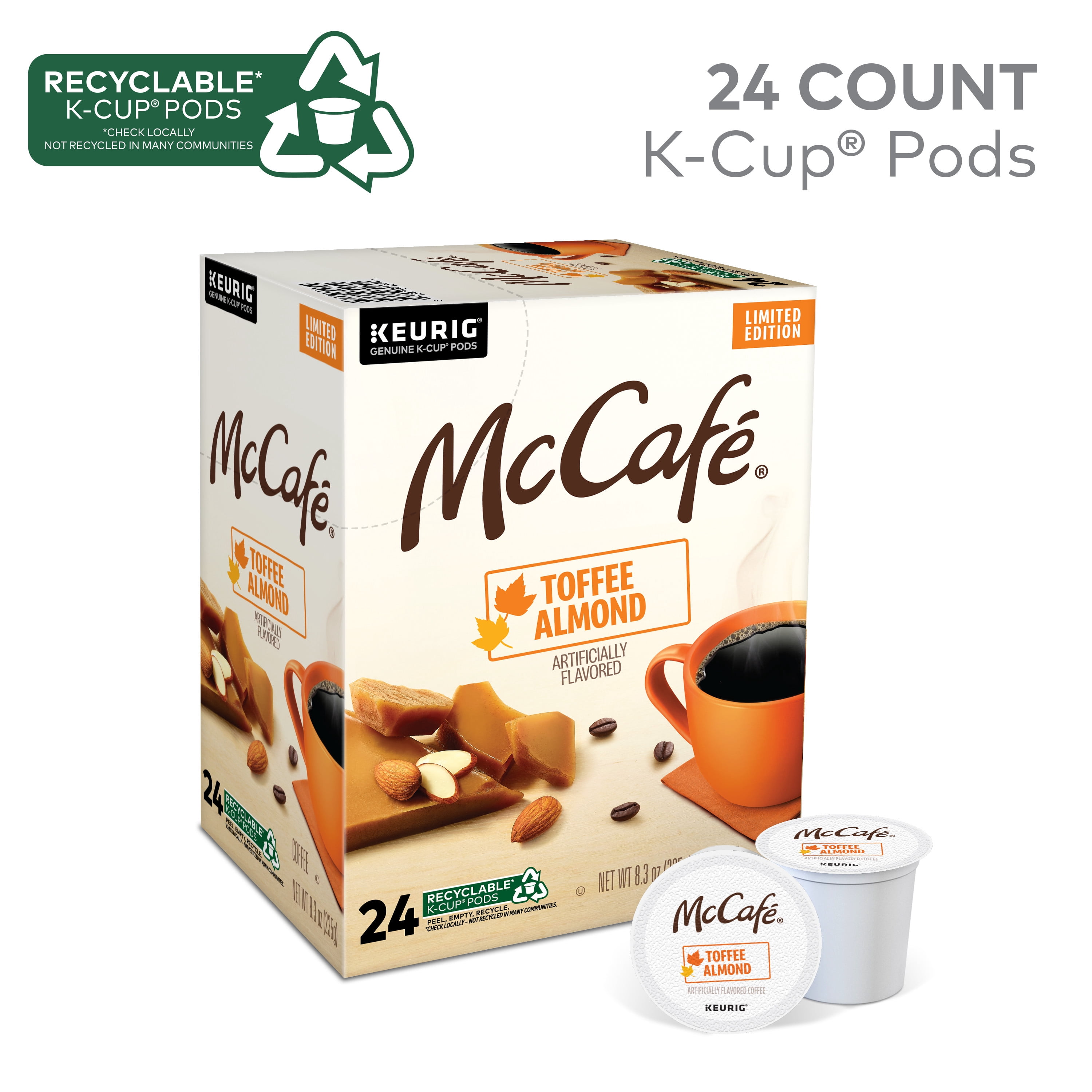 ★CD【松岡英明/Toffee & Lemonade unpluged 2003 McCafe Medium Roast Arabica Coffee, Toffee Almond K-Cup Pods, 24