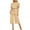 Khaki, variant on ABATAB Women's Rompers Short Sleeve Bow Tie Baggy Jumpsuits Wide Leg Party Trendy Cropped Capri Pant Outfits
