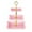 Pink-PK-home supplies, variant on LEFTHIGH Home 3 Tier Serving Stand Multi-layer Dessert Tray for Candy Wedding KTV Living Room Fruit Dry Fruit Refreshment Display 34x25cm Valentines Day Gifts