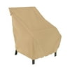 Classic Accessories 26" x 25" x 34" Beige Rectangle Patio Chair Cover with Water Resistant Material