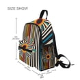 thumbnail image 3 of FORMRS School Backpack with Front Zippered Pocket 12" Student Travel Daypack, Geometric Stripes, 3 of 6
