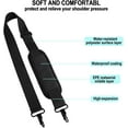 thumbnail image 3 of Shoulder Strap, 52" Universal Adjustable Padded Laptop Shoulder Strap Replacement Comfortable Belt with Metal Hooks for Laptop Messenger Crossbody Bag Luggage Duffel Camera, Black, 3 of 7