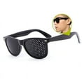 thumbnail image 5 of Gafas de sol ovaladas para mujer, gafas de sol Retro Vintage con protección UV400, gafas estenopeicas negras, gafas de protección para los ojos, 5 of 5