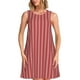 thumbnail image 1 of Balery Stripes Red White Vestidos de verano para mujer con estampado: vestido holgado sin mangas, vestido playero informal y cómodo para días calurosos., 1 of 7