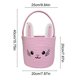 thumbnail image 3 of Cesta de almacenamiento tejida a mano con forma de conejo | Cesta decorativa de Pascua para la decoración navideña | Organizador para el hogar: dormitorio, sala de estar o habitación infantil, 3 of 6