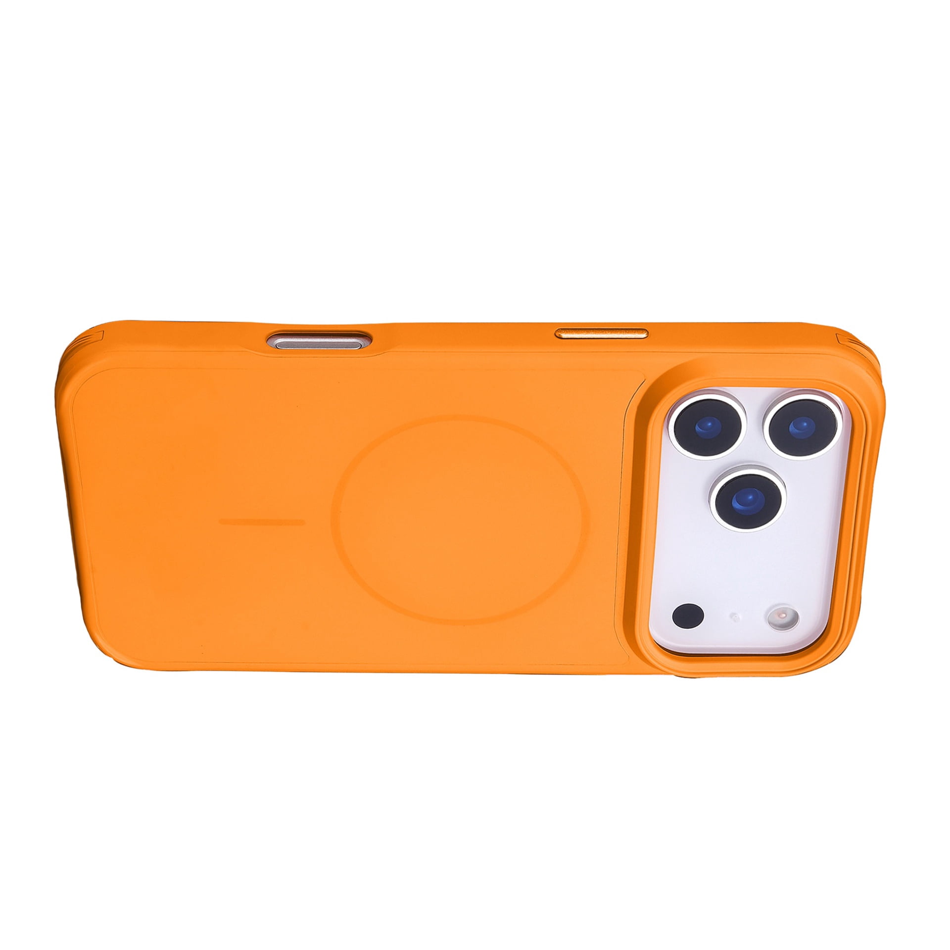 Ultra-Slim Silicone Case with MagSafe Support for iPhone 17 Pro - Orange