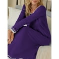 thumbnail image 4 of Avidlove Long Nightgown for Women Long Sleeve Nightshirt Full Length Sleepwear Soft Loungewear S-4XL, 4 of 7