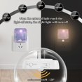 thumbnail image 4 of Yayeee 2-Pack Plug in LED Night Lights with Light Sensors Motion Detectors, Purple Forest, 4 of 7