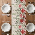 thumbnail image 6 of Pink Valentine's Day Table Runner - 48 Inch Long, Kitchen Dining Table Runner Dresser Scarves, Romantic Roses Weeping Watercolor Rustic Farmhouse Decor for Coffee Tables Wedding Party Banquet, 6 of 8
