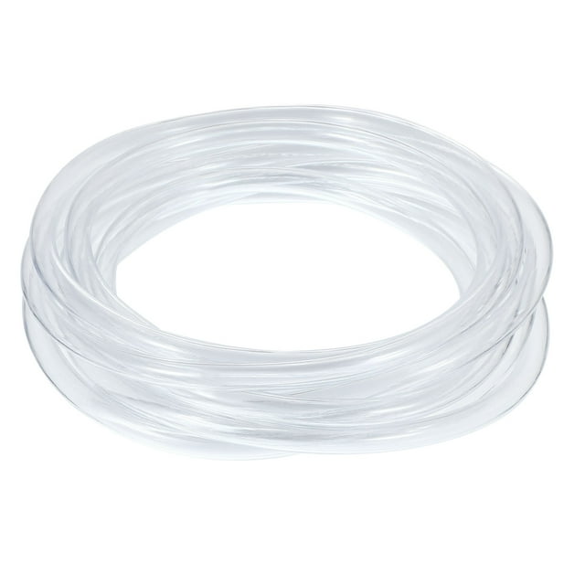 Tubería de vinilo flexible clara Uxcell, manguera de agua para sistemas de ósmosis inversa, filtros de agua 1/4" x 1/3" x 10 pies