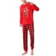 thumbnail image 5 of Family Jammies Set, Color Block Elastic Waist Christmas Family Set Long Sleeves Crewneck Loose  For Home For Men ANGGREK Estampado navideño HOMBRE XXL, 5 of 6